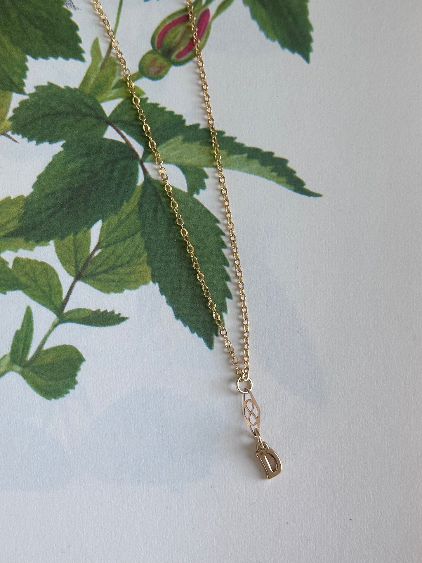 Infinity D Letter Necklace
