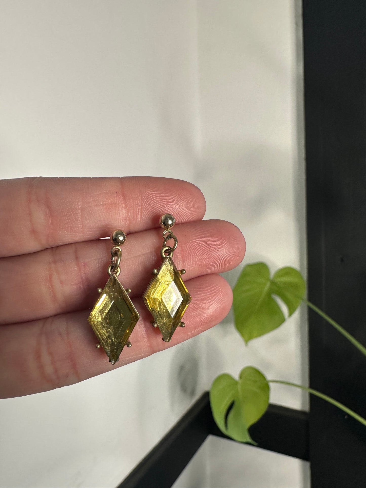 Chunky Peridot Earrings