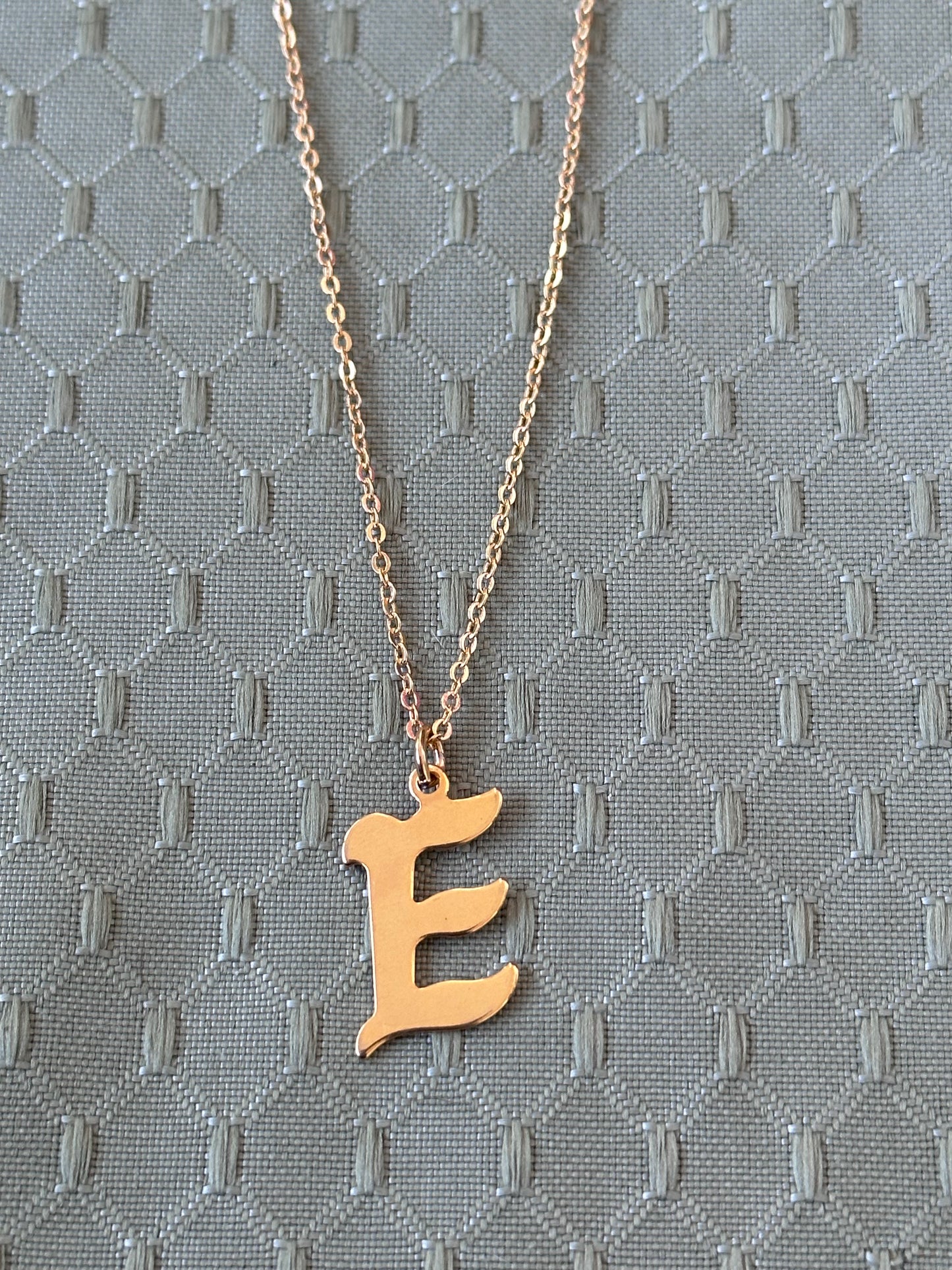 E Letter Necklace