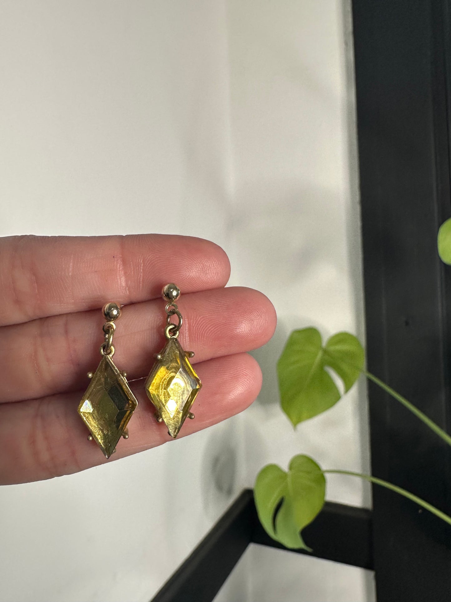 Chunky Peridot Earrings