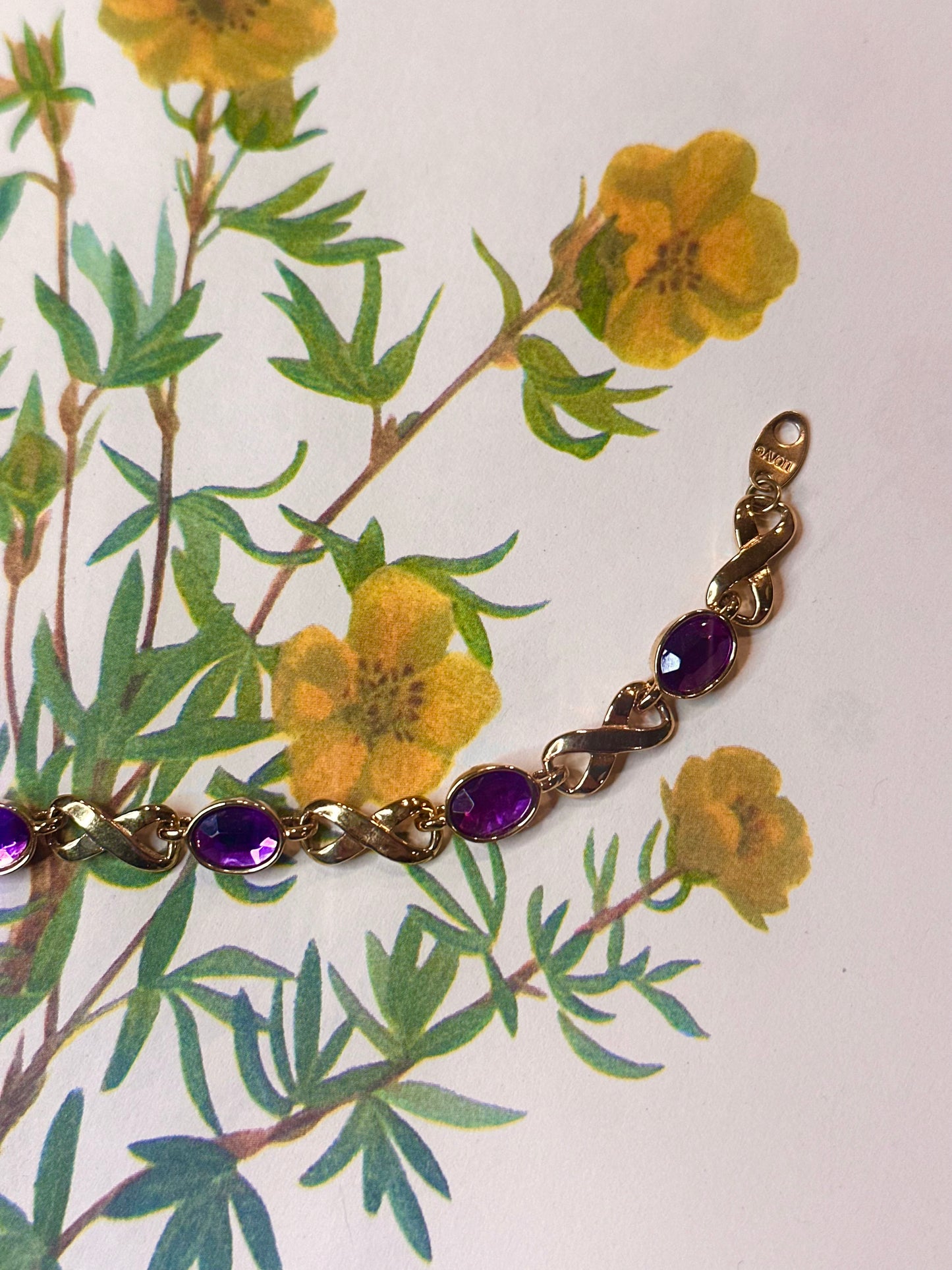 Infiniti Amethyst Bracelet