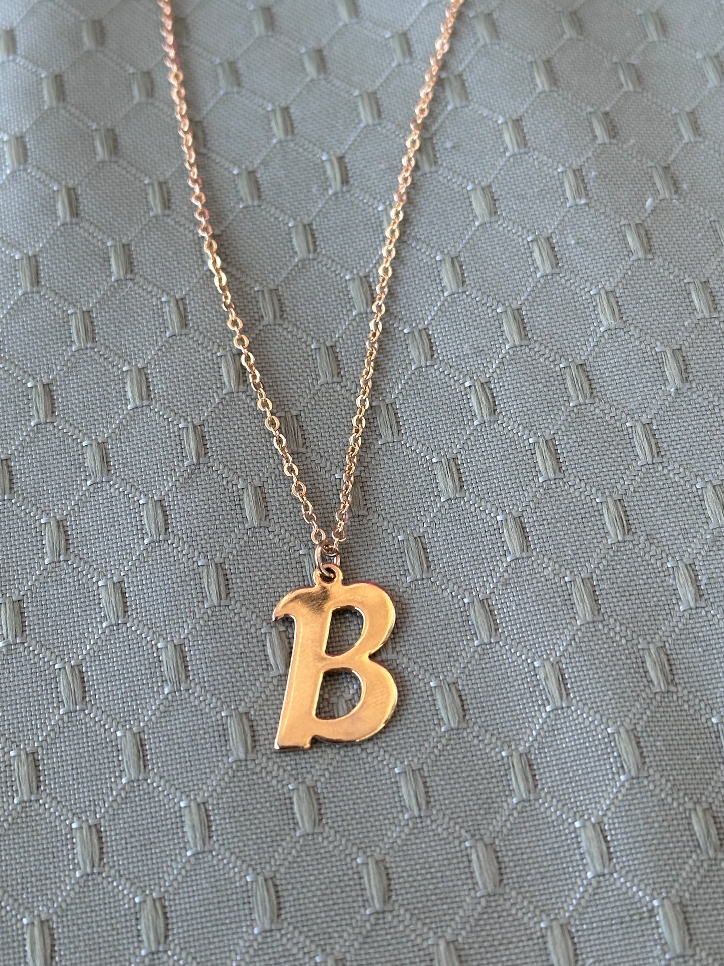 B Letter Necklace