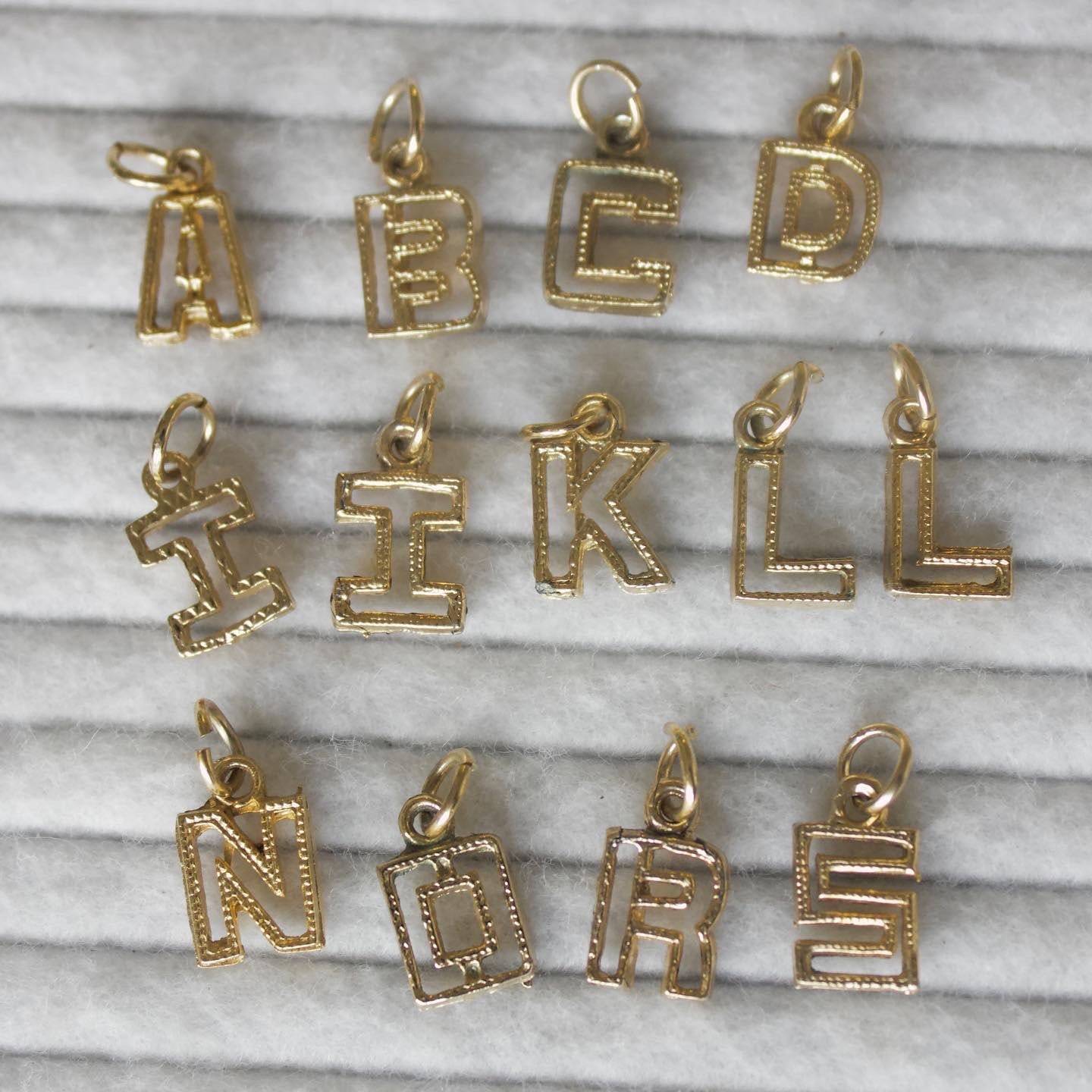 Vintage Letter Necklace