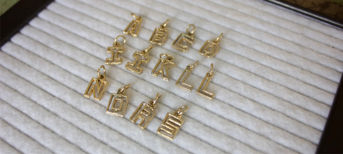 Vintage Letter Necklace
