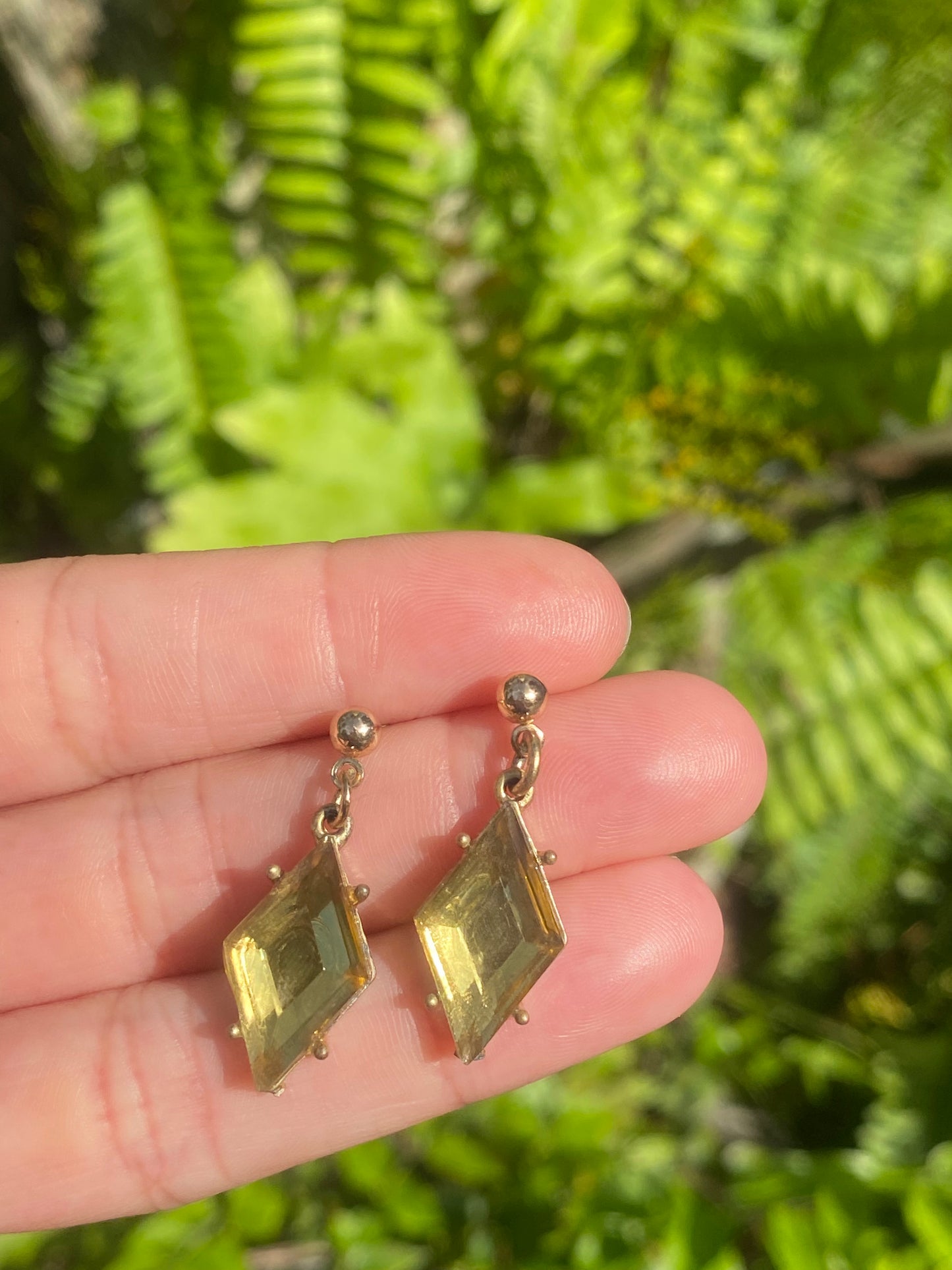 Chunky Peridot Earrings