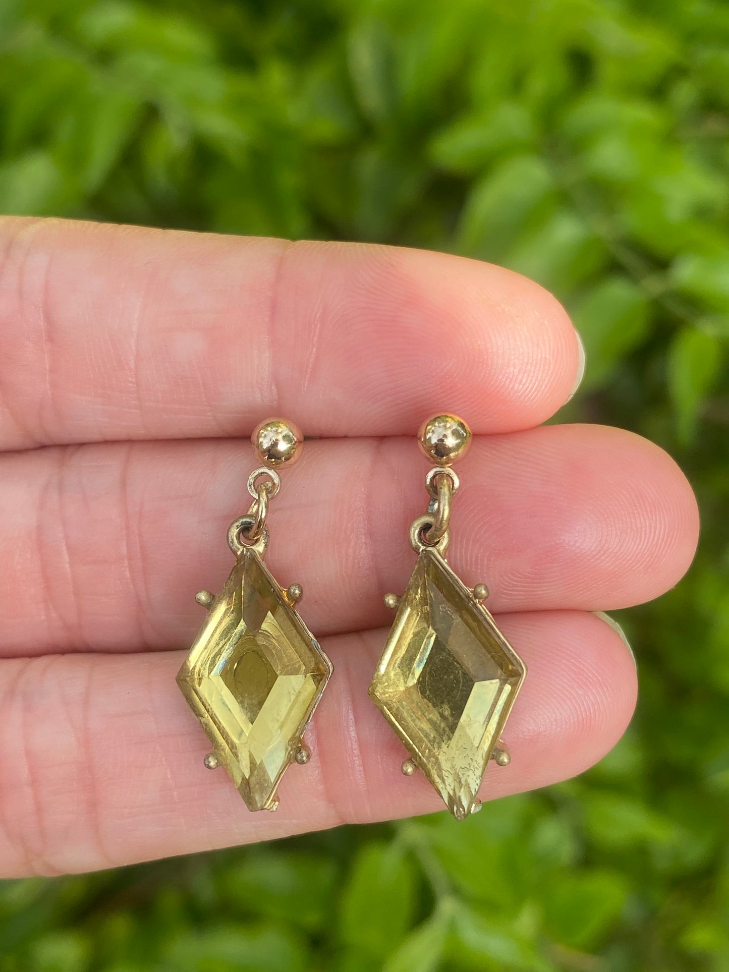 Chunky Peridot Earrings