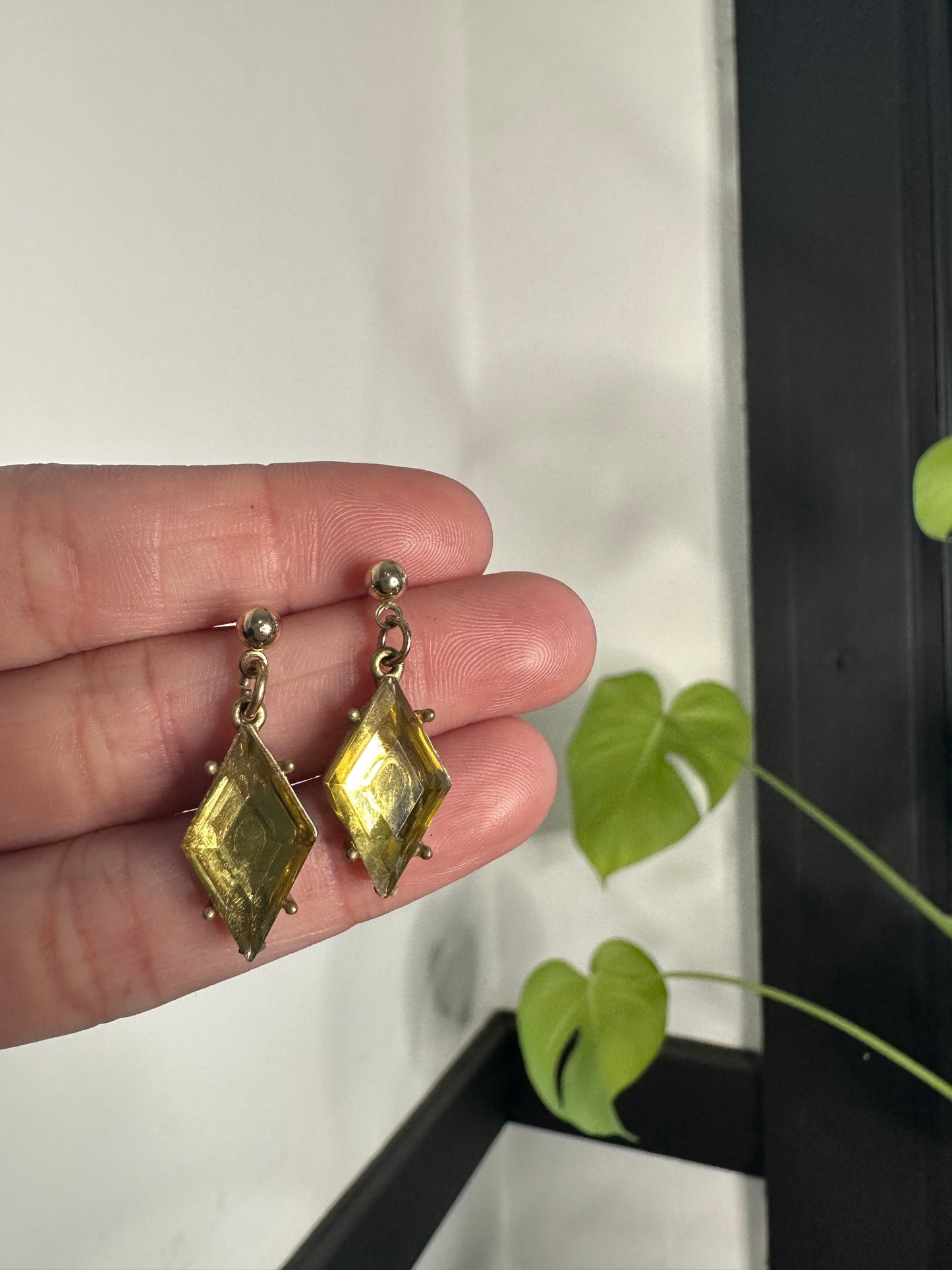 Chunky Peridot Earrings