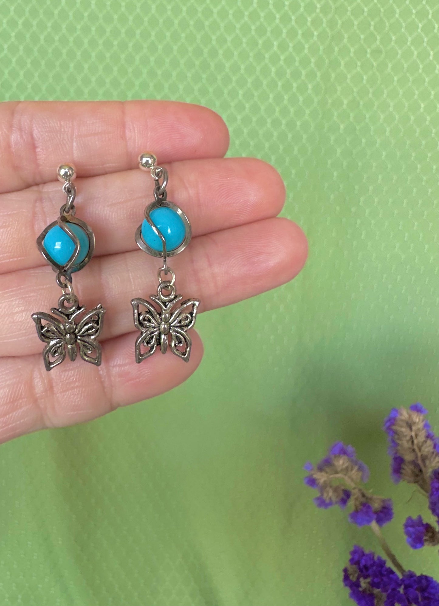 Summer Lover Earrings in Baby Blue