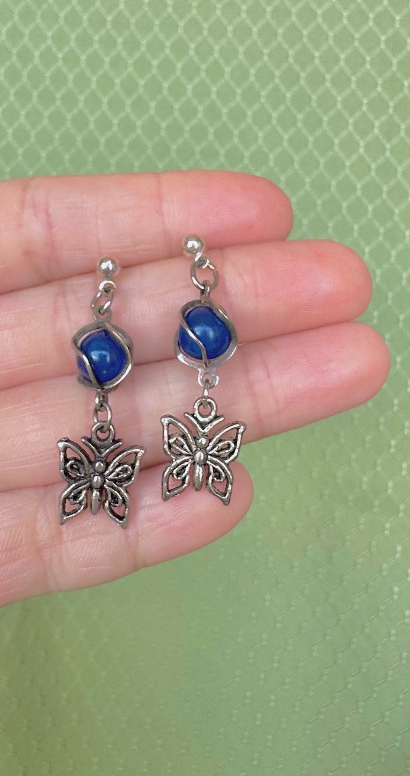 Summer Lover Earrings in Dark Blue