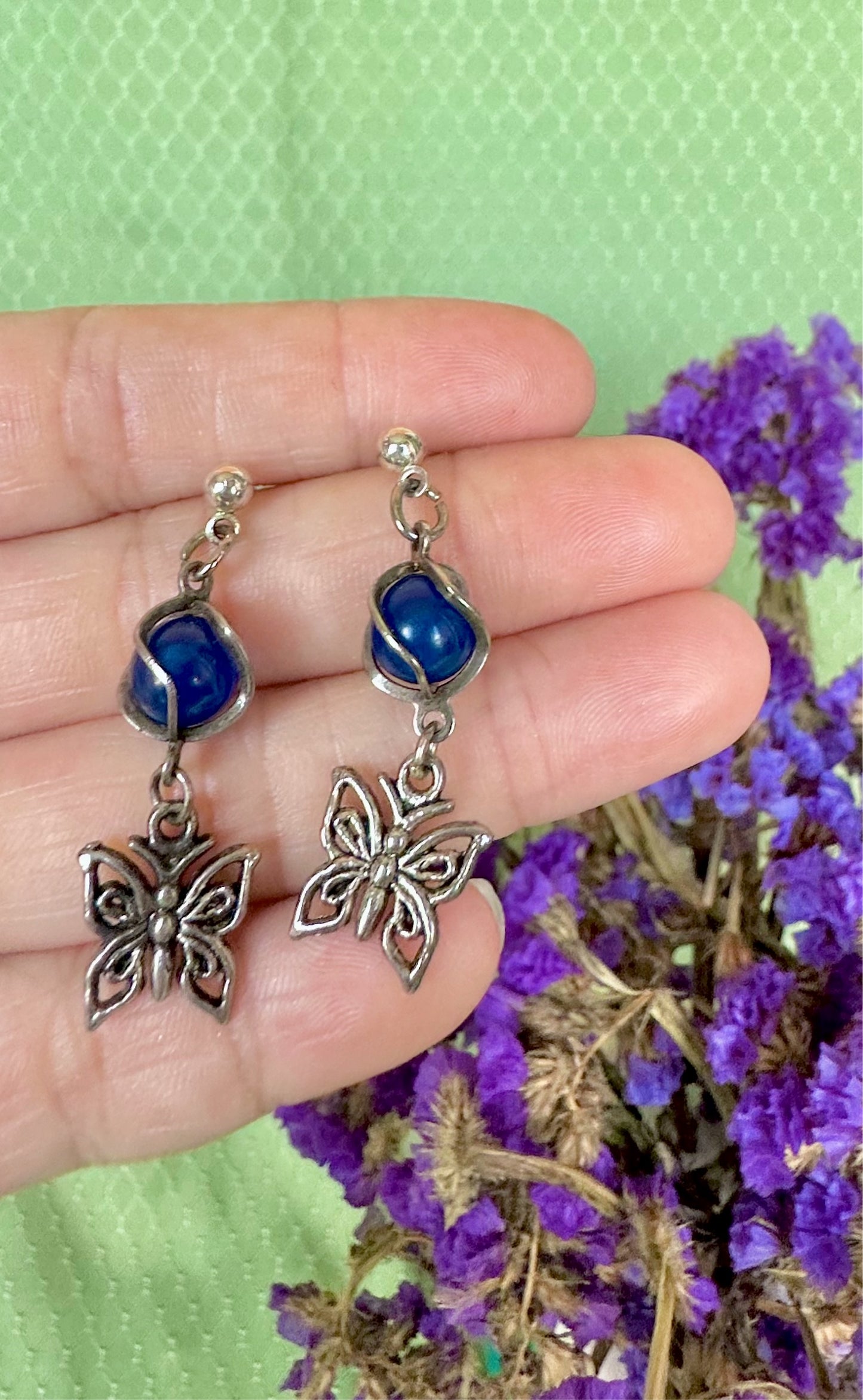 Summer Lover Earrings in Dark Blue