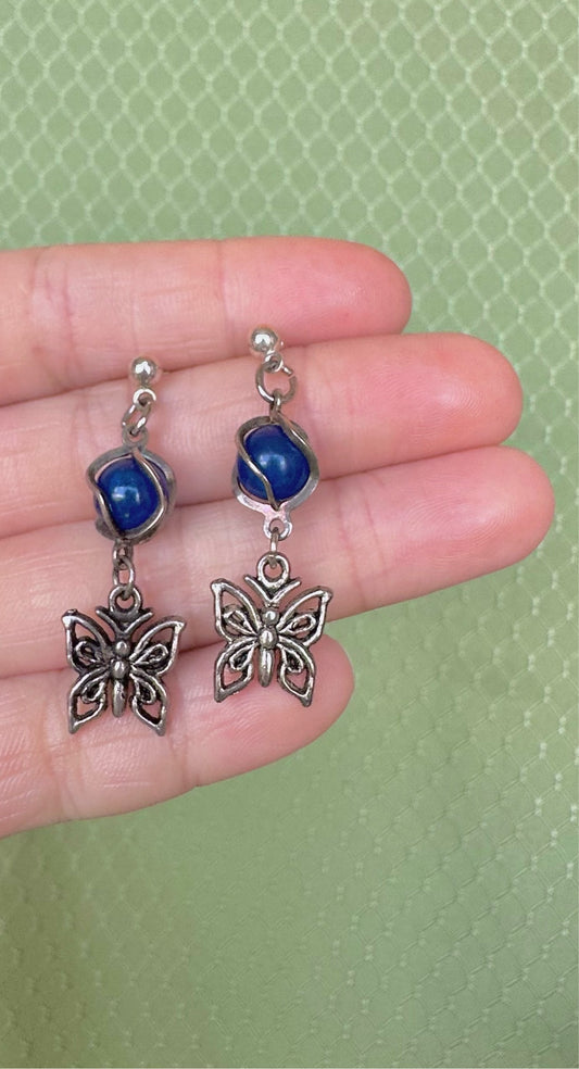 Summer Lover Earrings in Dark Blue