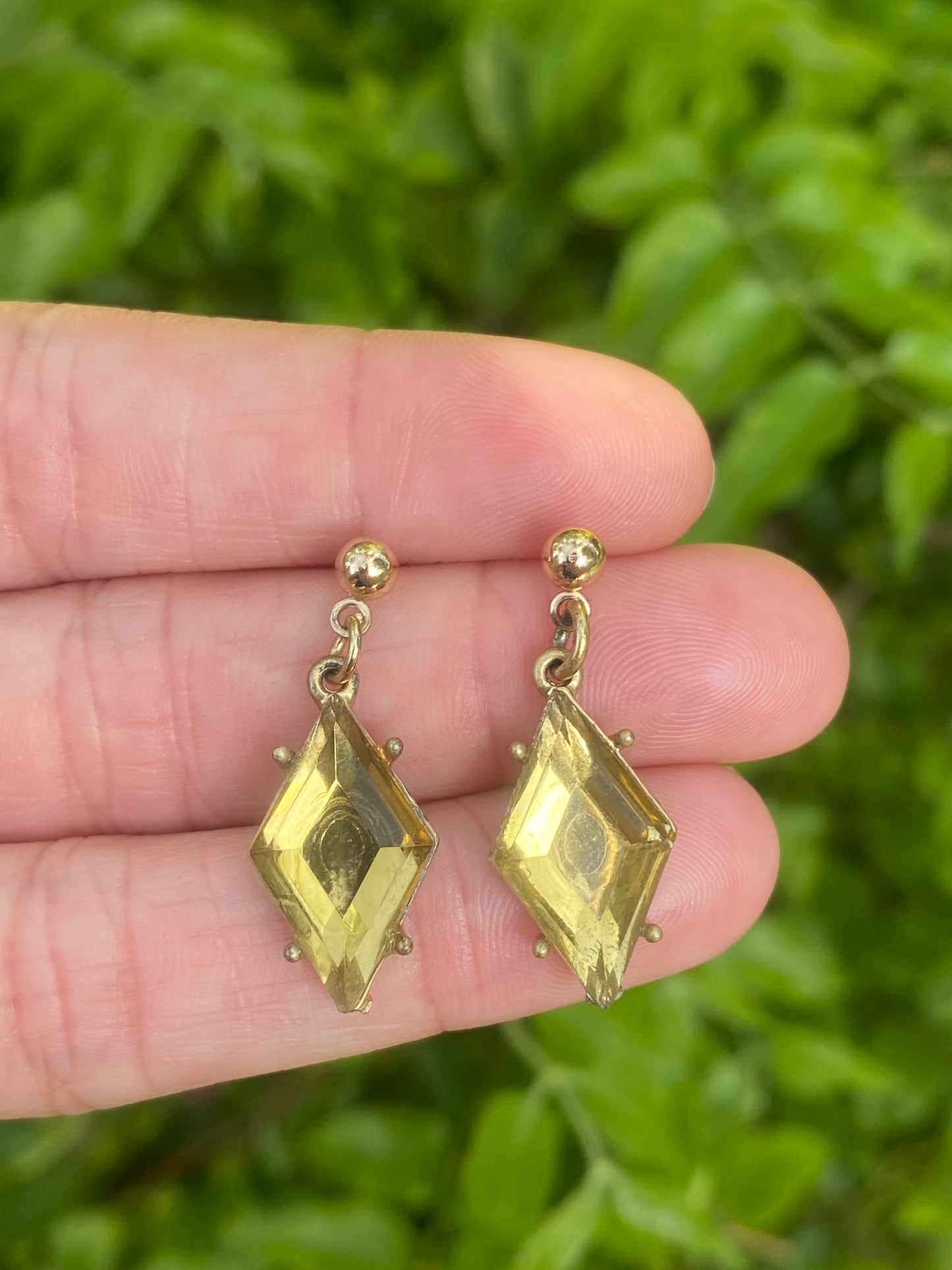 Chunky Peridot Earrings