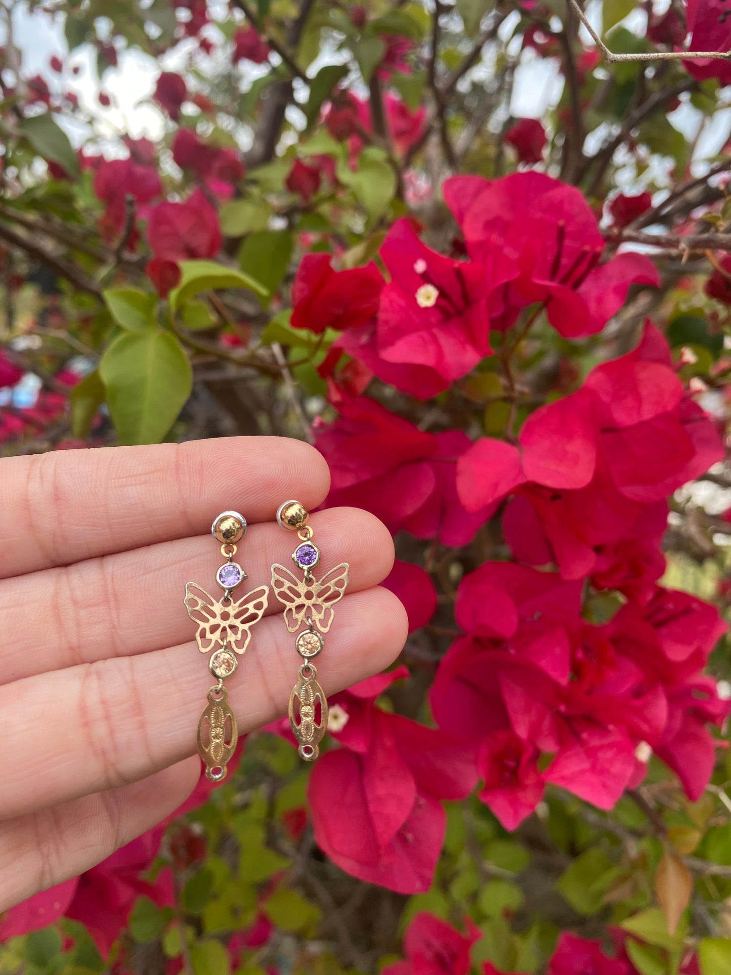 Gold Firefly Earrings