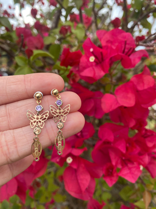Gold Firefly Earrings
