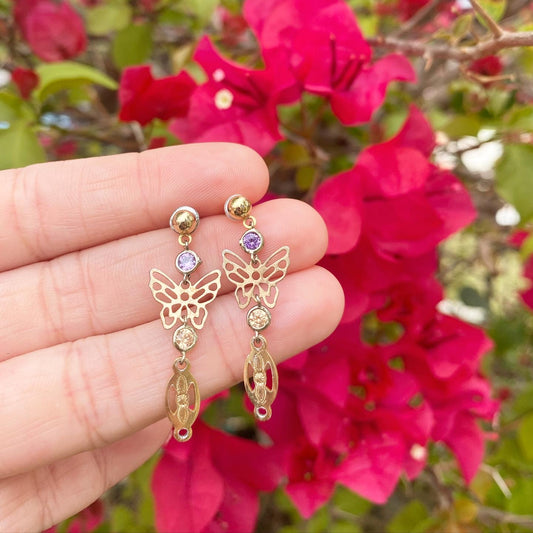 Gold Firefly Earrings